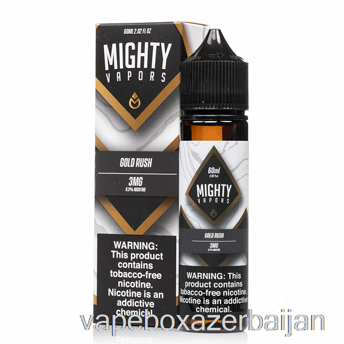 E-Juice Vape Gold Rush - Mighty Vapors - 60mL 0mg